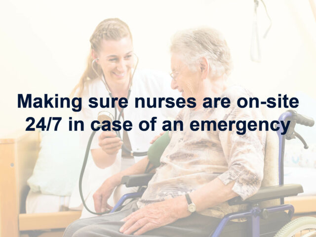 Memory care facility 24/7 nurses on-site